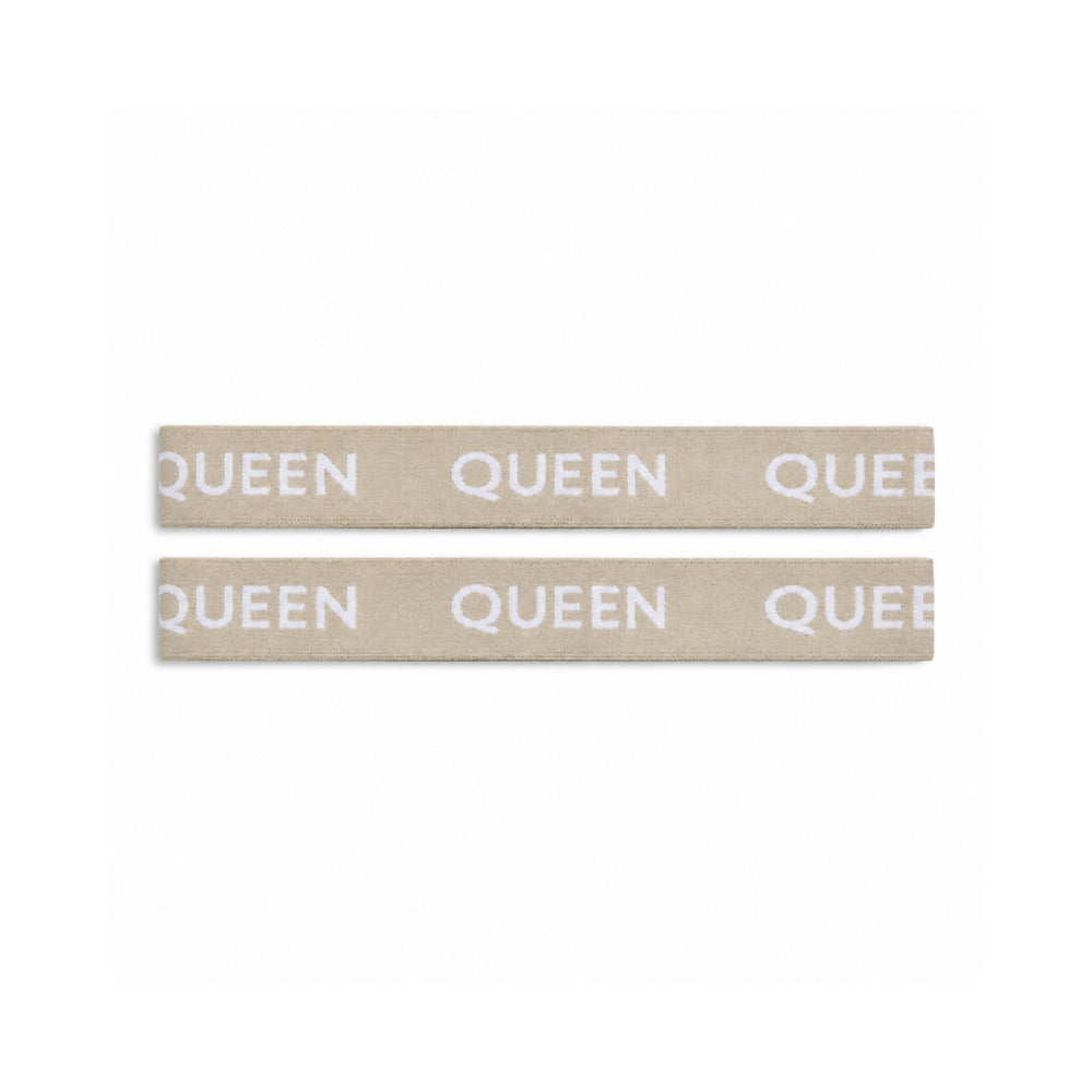 K&Co. House Series Bed Linen Storage Band Queen 2 Pack - TAUPE